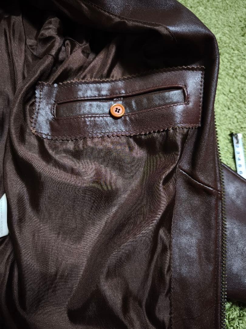 KADOYA KS LEATHER ブラウン レザージャケット L