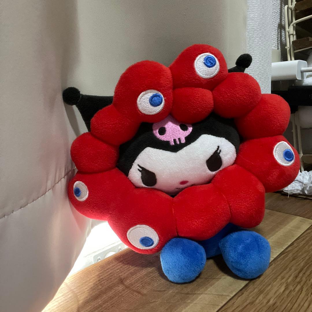 ぬいぐるみ 花の形 赤 青