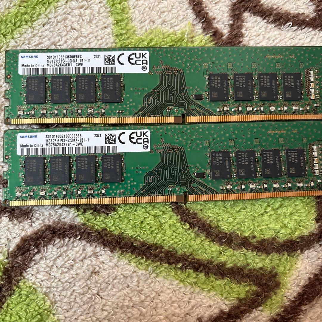 Samsung DDR3 16GBメモリ 2枚セット