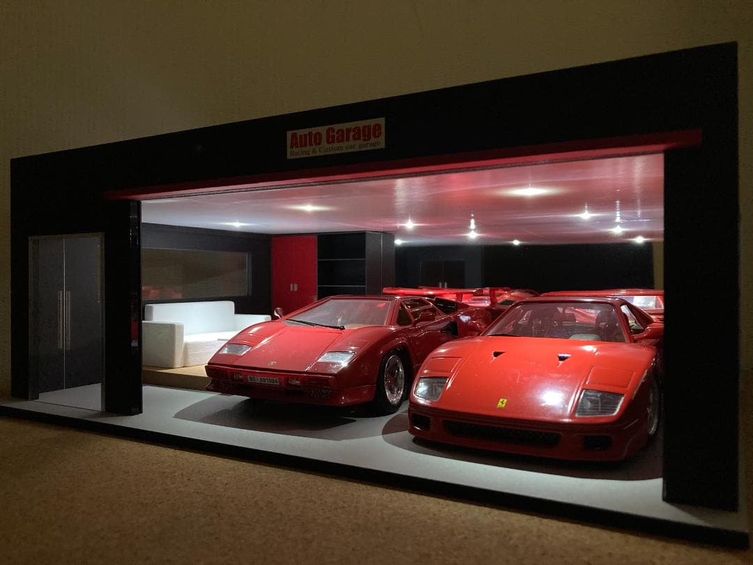 ミニカー専用ジオラマ：1/18 リビングタイプガレージⅠ／男の秘密基地ガレージ！