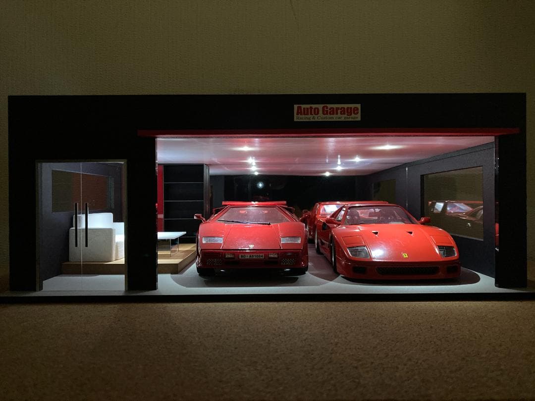 ミニカー専用ジオラマ：1/18 リビングタイプガレージⅠ／男の秘密基地ガレージ！