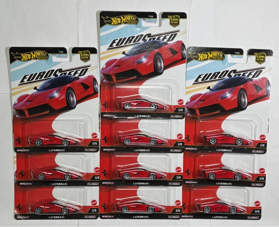 ホットウィール　ラフェラーリ　LaFerrari EURO SPEED 10台