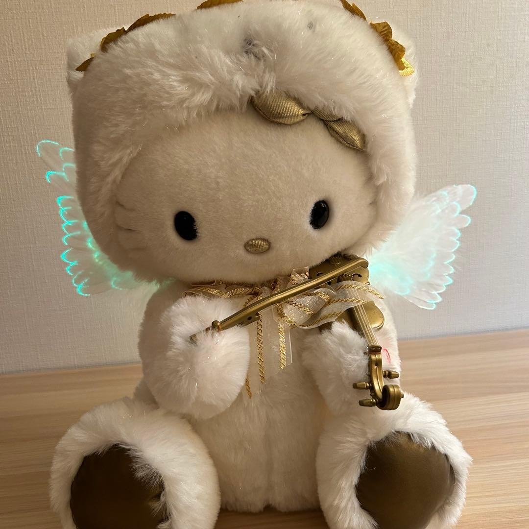 【動作品】　ハローキティー　KTファイバードール　バイオリン　当時物　レア