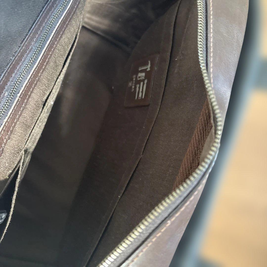 genten レザーボストンバッグ