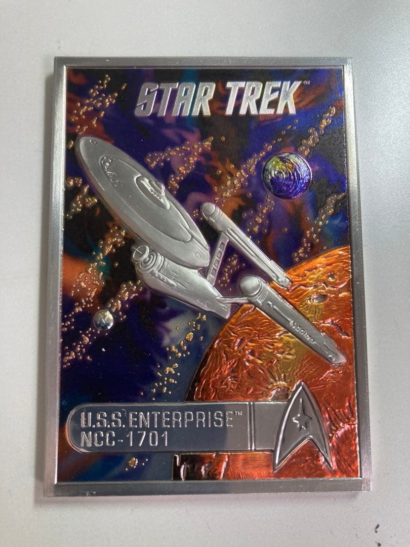 新品スタートレック/フランクリンミントピューターカード/コンプリート4種