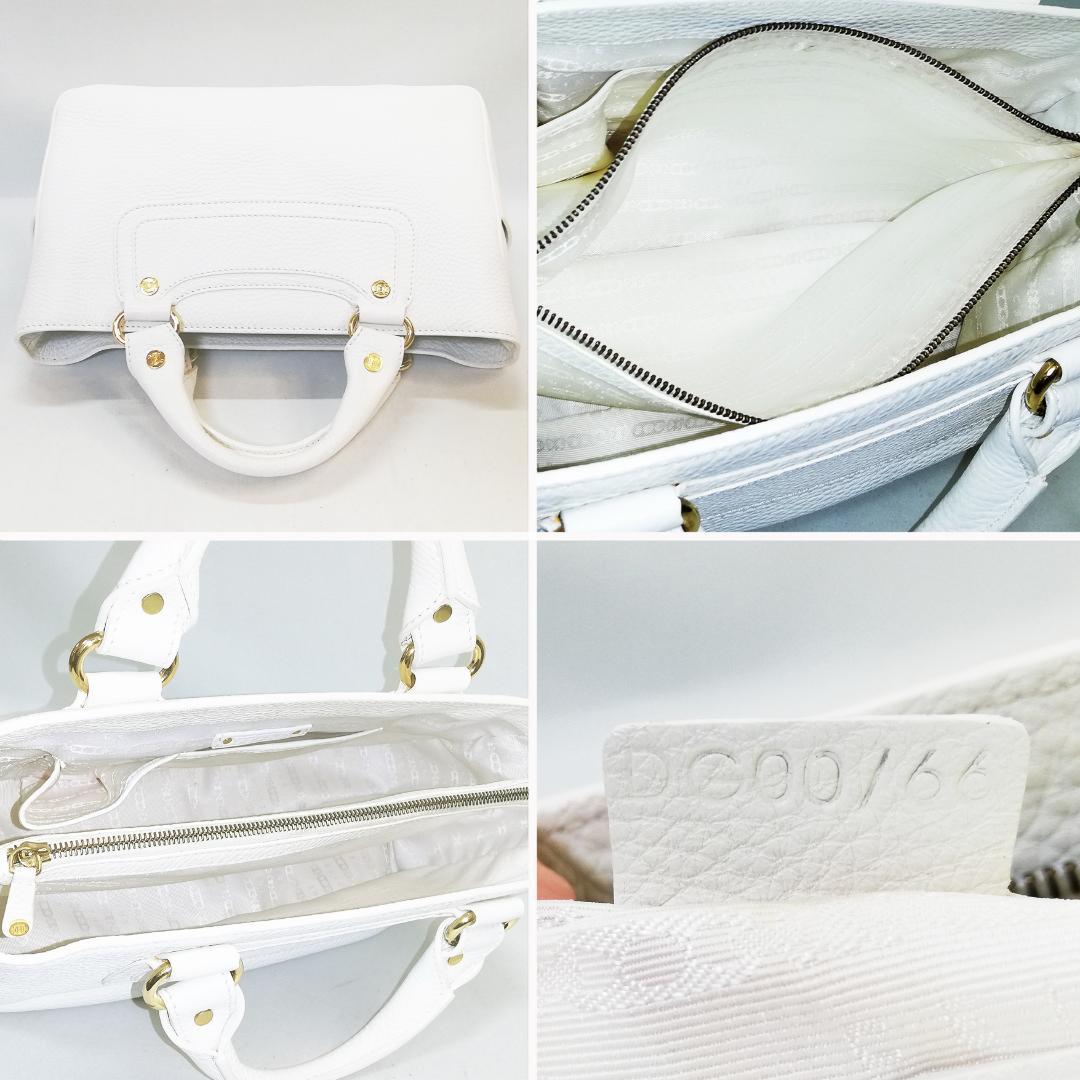 【美品】CELINE（セリーヌ） ブギーバッグ　ハンドバッグ 本革　ホワイト