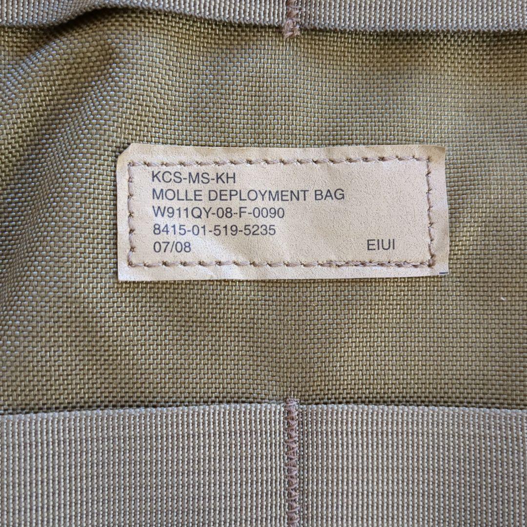 米軍実物　EAGLE MOOLE DEPLOYMENT 2way BAG カーキ