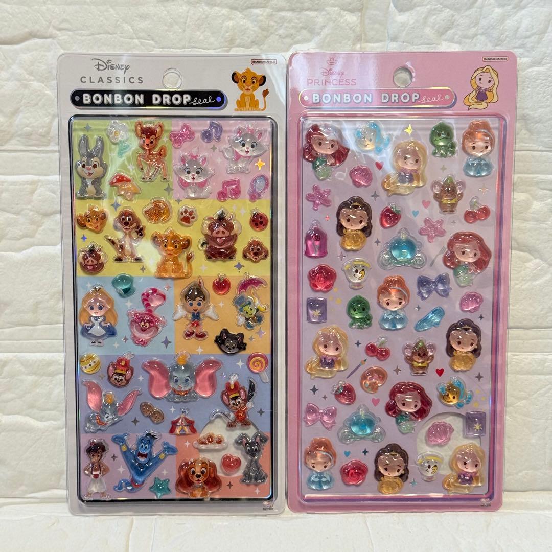 【正規品】ボンボンドロップシール　ディズニー　4種　レア