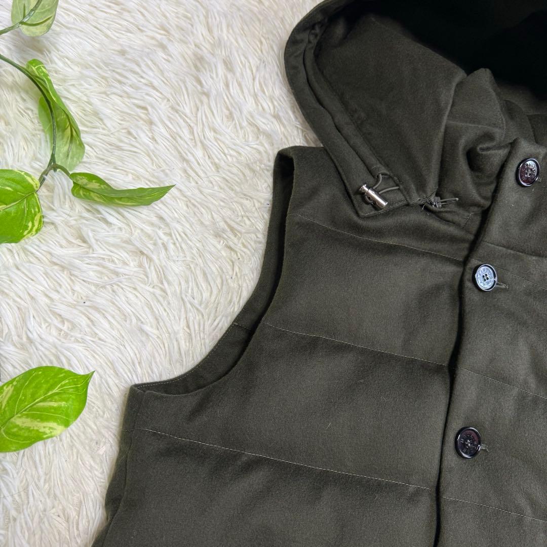 【マッキントッシュ】極美品 ダウンベスト カーキ 42サイズ メンズ 肉厚