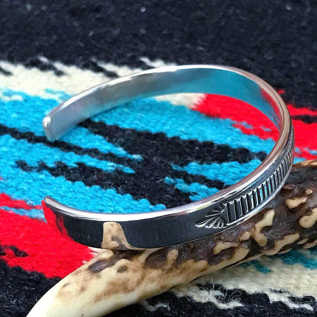 Indian Jewelry ブルースモーガン　　　シルバーバングル　　③