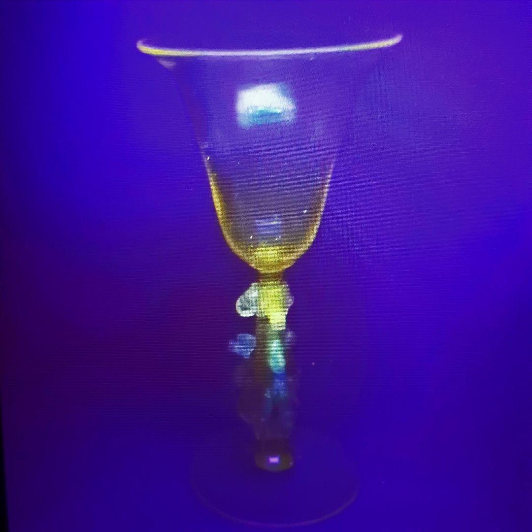 MURANO ムラノ 金彩 トリプル ドルフィン グラス