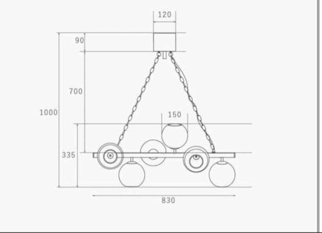 ハモサ HERMOSA GS-017 ビアリッツ 6 シーリングライト