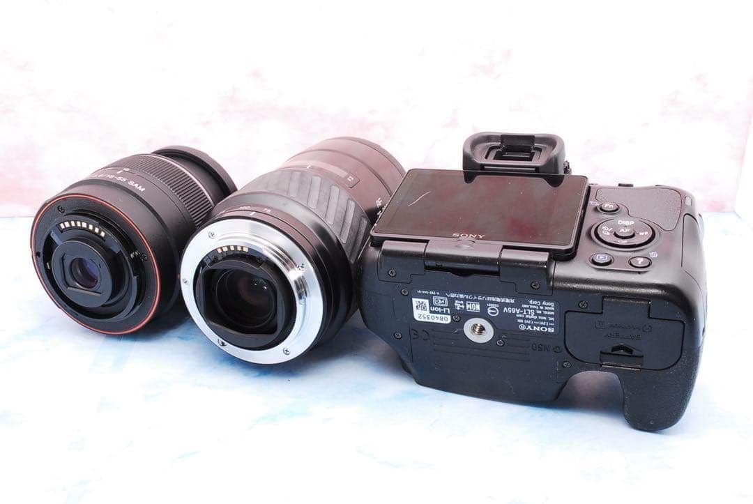 ソニー α65★一眼レフカメラ★高速連写＆高画質★超望遠レンズ付Wレンズ