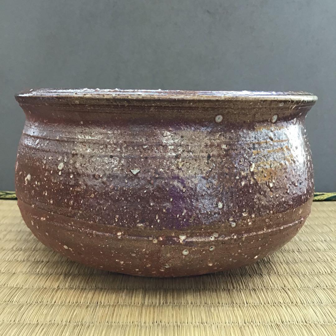 茶道具 建水 信楽焼 高橋 楽斎 共箱 直径約 145ミリ 高さ80ミNo.14