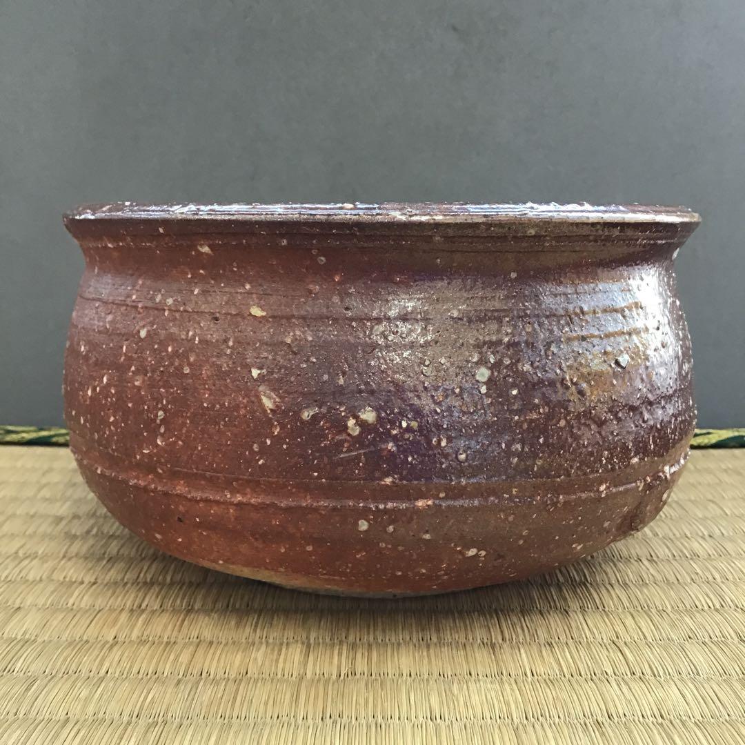 茶道具 建水 信楽焼 高橋 楽斎 共箱 直径約 145ミリ 高さ80ミNo.14