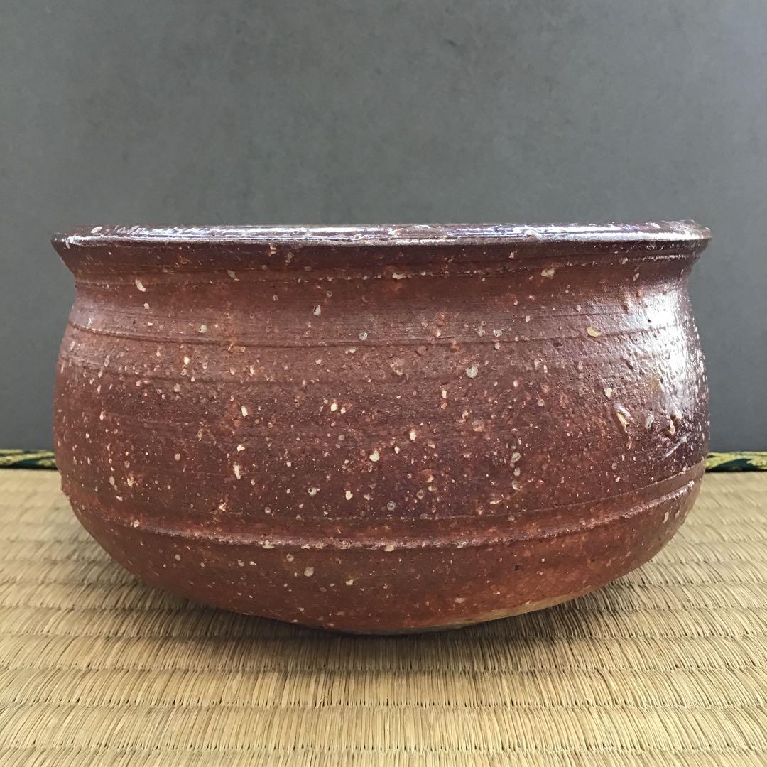 茶道具 建水 信楽焼 高橋 楽斎 共箱 直径約 145ミリ 高さ80ミNo.14