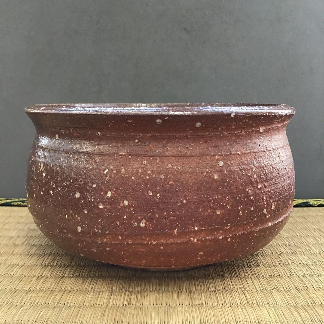 茶道具 建水 信楽焼 高橋 楽斎 共箱 直径約 145ミリ 高さ80ミNo.14