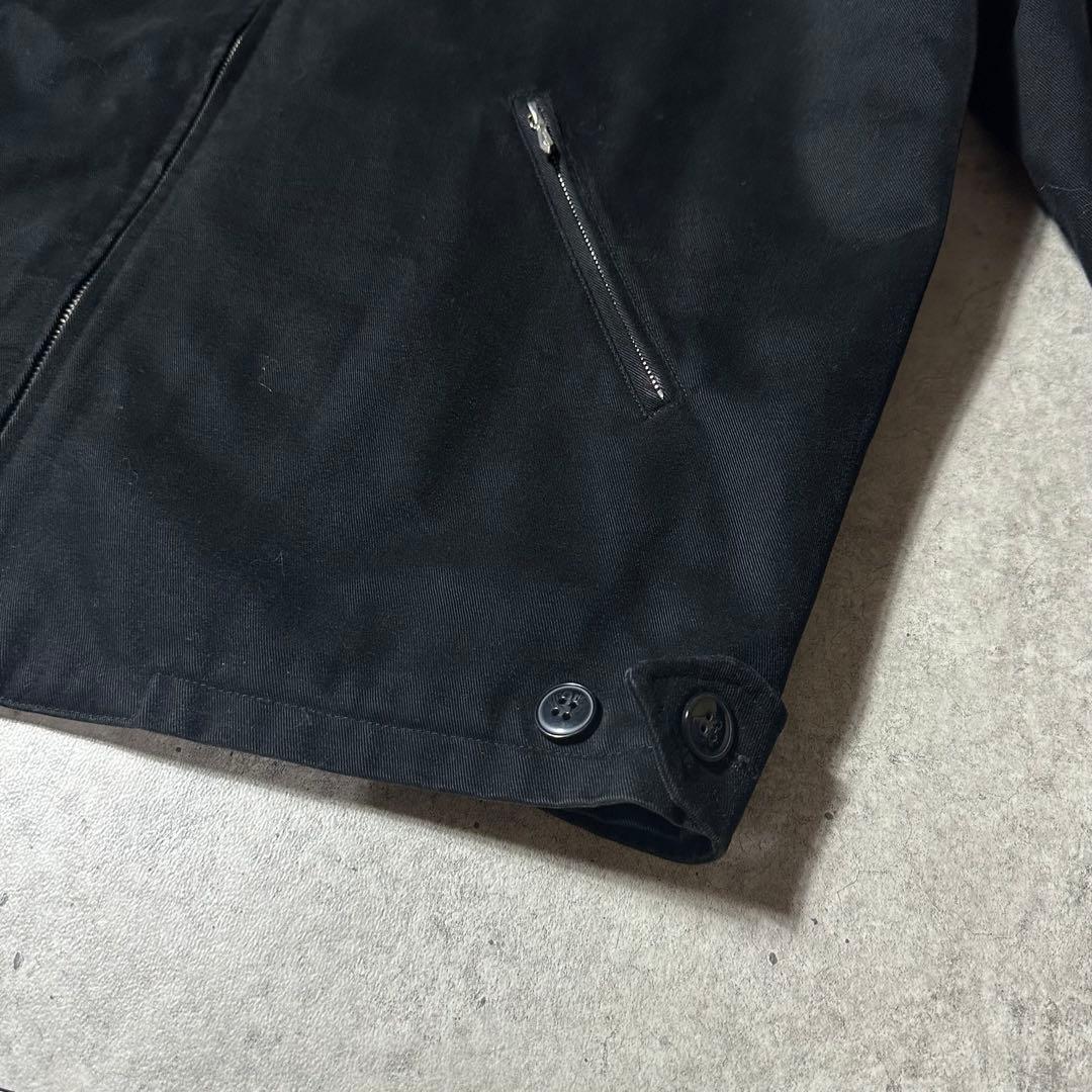 希少 agnes b homme コットン八の字ブルゾン ブラック riri