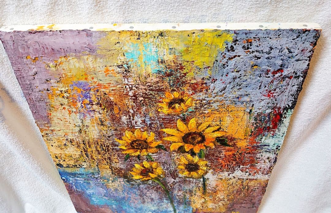 油絵 絵画 【ひまわり】
