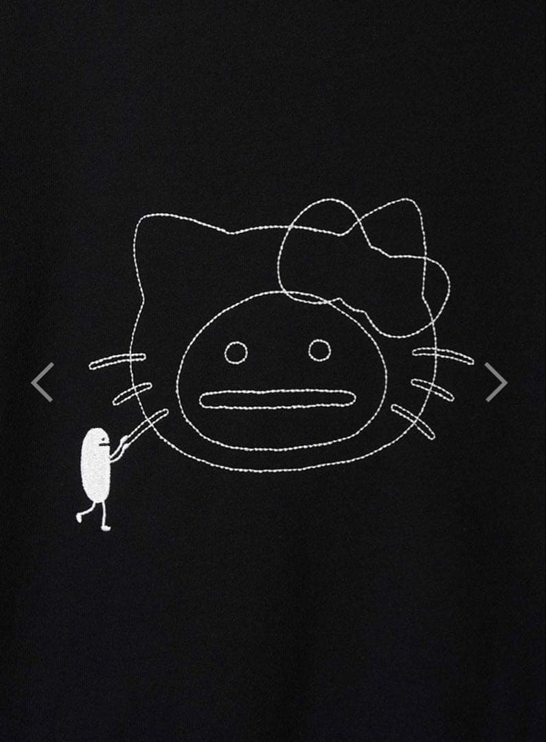 HELLO SHADOW フェイス｜裏毛ビッグシルエットパーカー　L