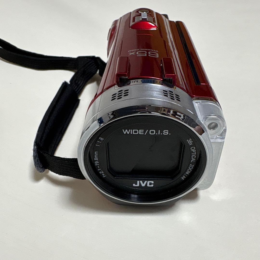 JVC Everio FULL HD ビデオカメラ レッド