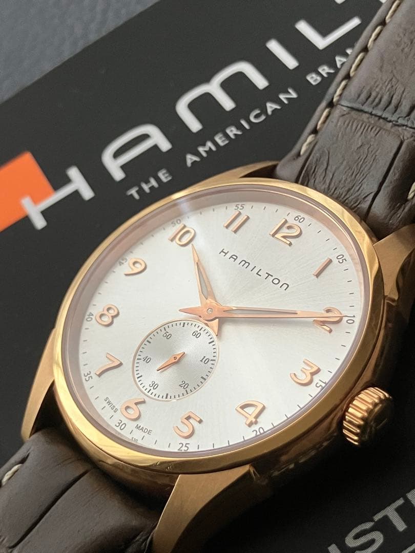 ハミルトン 腕時計 ジャズマスターシンライン　プチセコンド　ピンクゴールド
