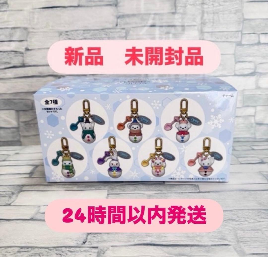 7個　チャーム　シークレットオブスノーウィーデイ 雪だるま　ダッフィー フレンズ