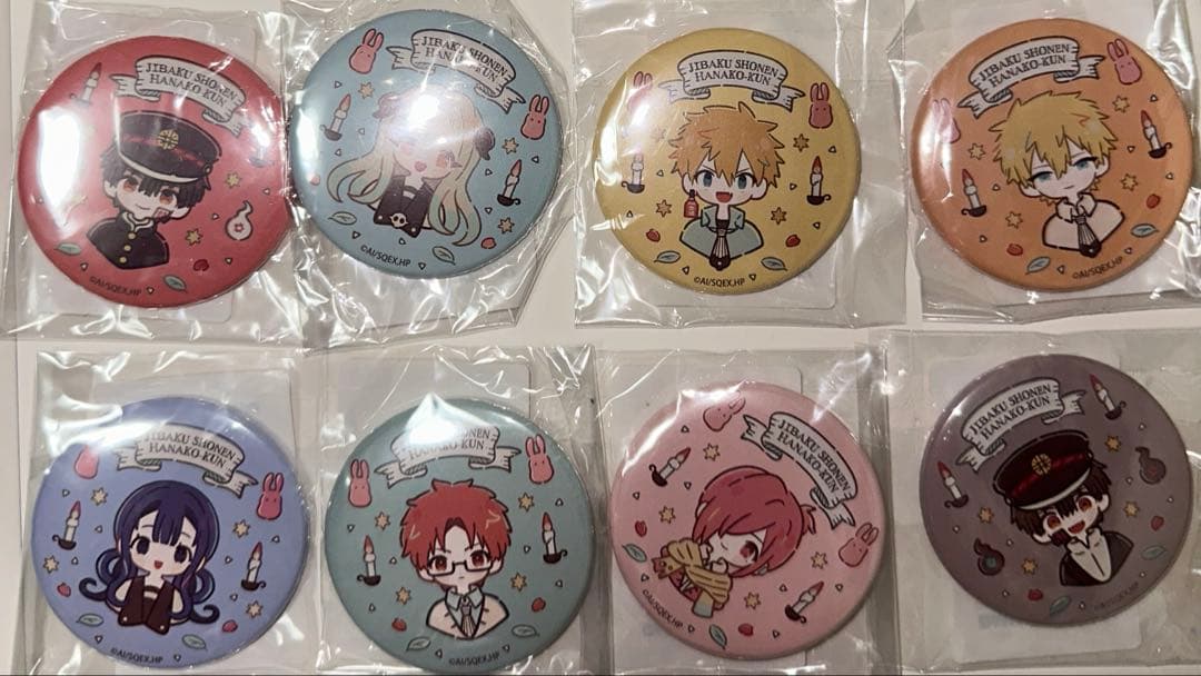 地縛少年花子くん　スクラッチ　あにちゃ～む　缶バッジ8点セット