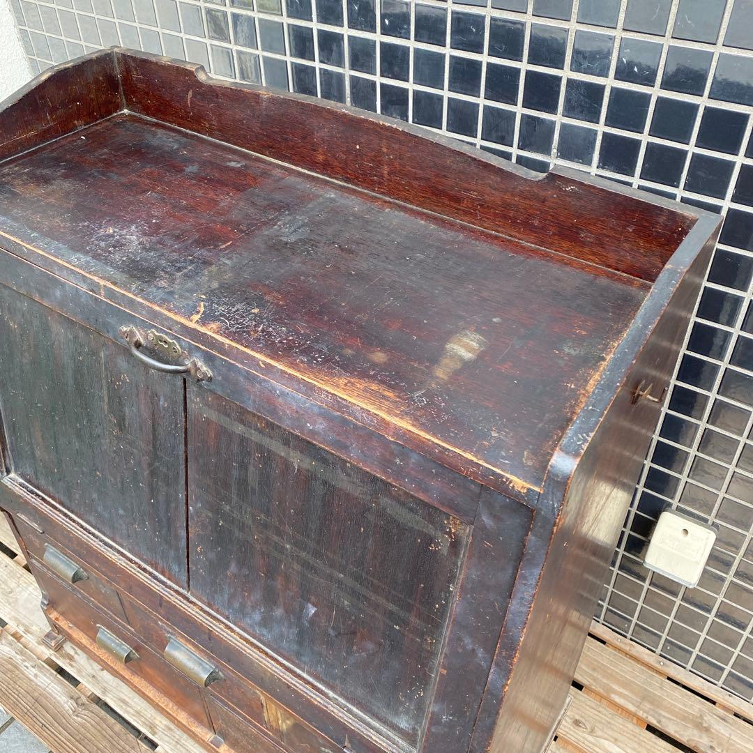 大正 時代物 ライティングビューロー 古民家 古家具 骨董品