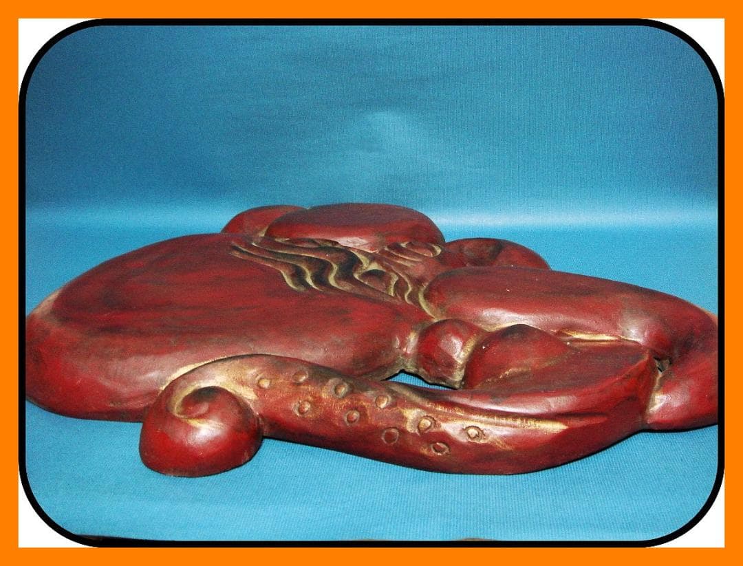 832『木製 タコ 看板』　/骨董品 古美術 アンティーク 古玩