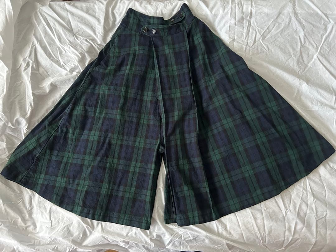 美品　KAPITAL ブラックウォッチ　変形キュロットパンツ　サイズ1