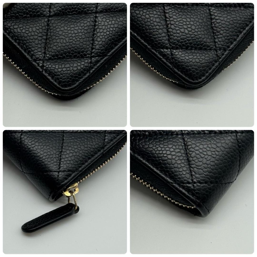 【箱付き・極美品】シャネル キャビアスキン カード　ケース　小銭入れ