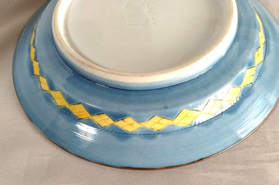 chese3809　古余呂技竹春造 丸皿２枚