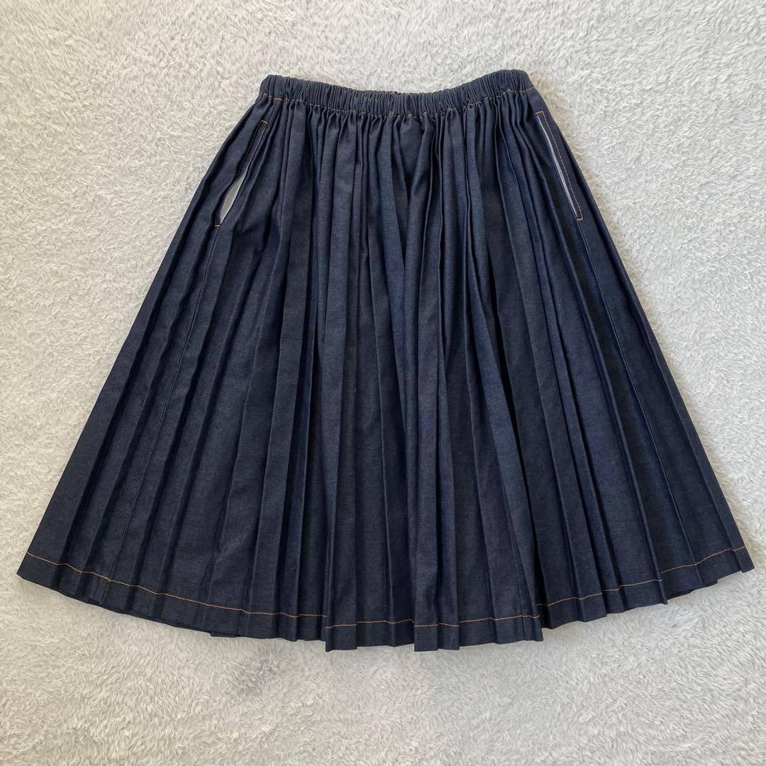 tricot comme des garcons デニム プリーツ スカート