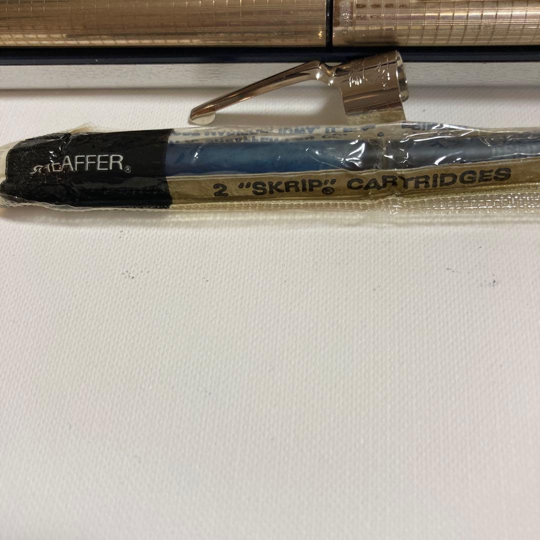 SHEAFFER 万年筆　タルガ 1007 チェッカー　ゴールドプレート　旧型