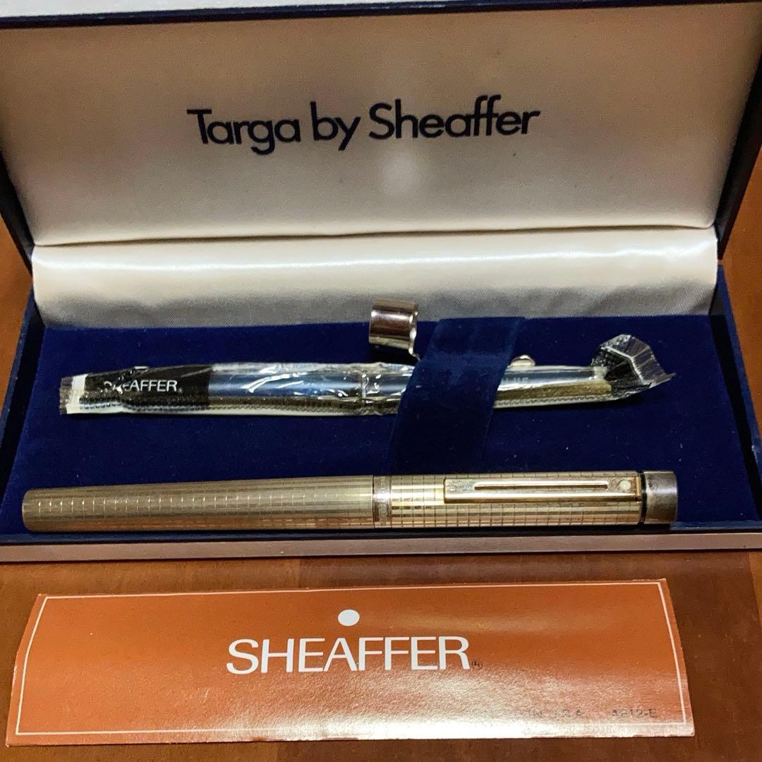 SHEAFFER 万年筆　タルガ 1007 チェッカー　ゴールドプレート　旧型