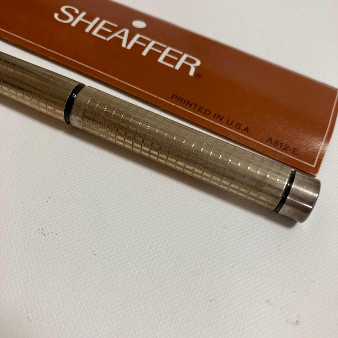SHEAFFER 万年筆　タルガ 1007 チェッカー　ゴールドプレート　旧型