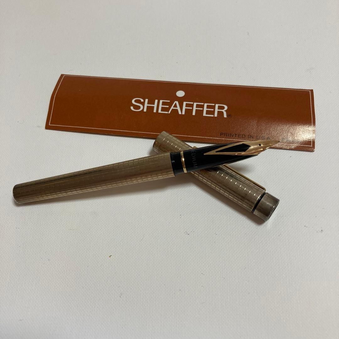 SHEAFFER 万年筆　タルガ 1007 チェッカー　ゴールドプレート　旧型