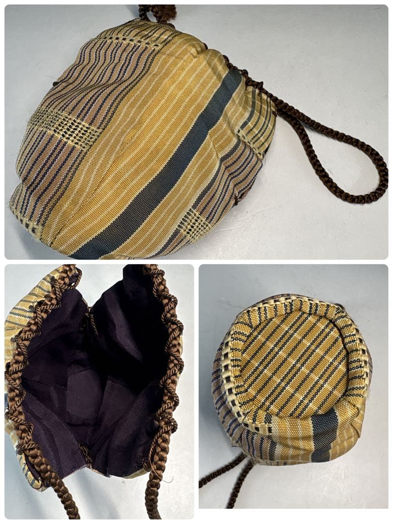 【中古品】小岱茶入　肩衝　耳付　仕覆2枚付