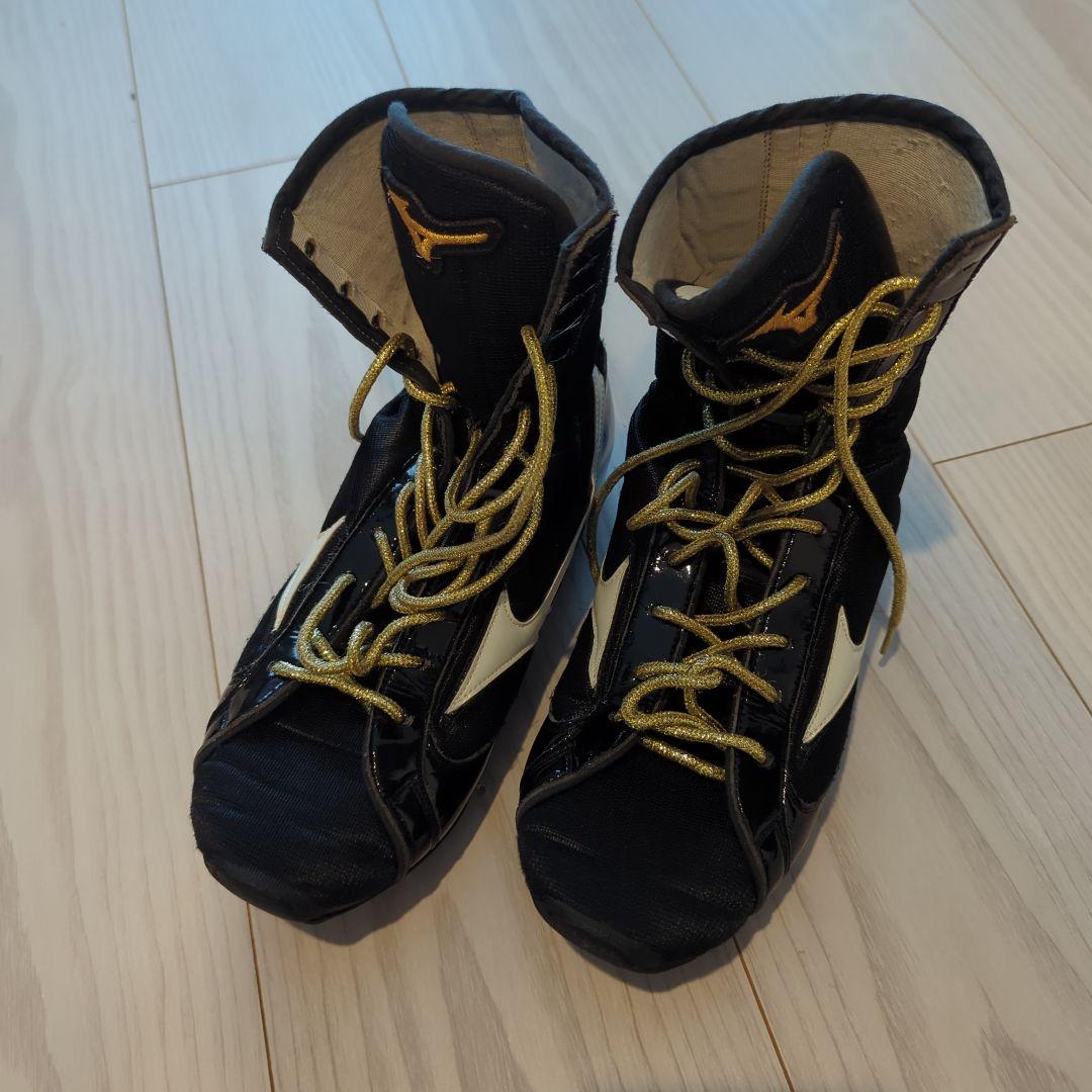 ミズノ ボクシングシューズ フィニッシャーMID ミドルカット ブラックホワイト