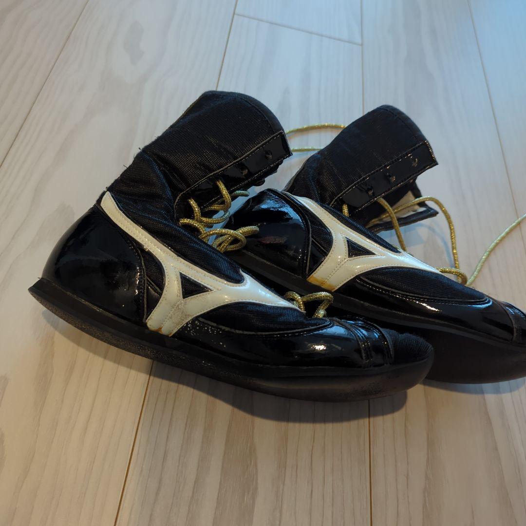 ミズノ ボクシングシューズ フィニッシャーMID ミドルカット ブラックホワイト