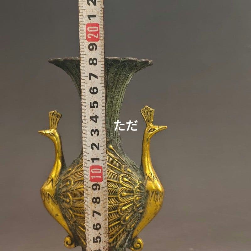 銅器 孔雀尊 リビング 玄関 博古架 装飾品 現代工芸品 置物