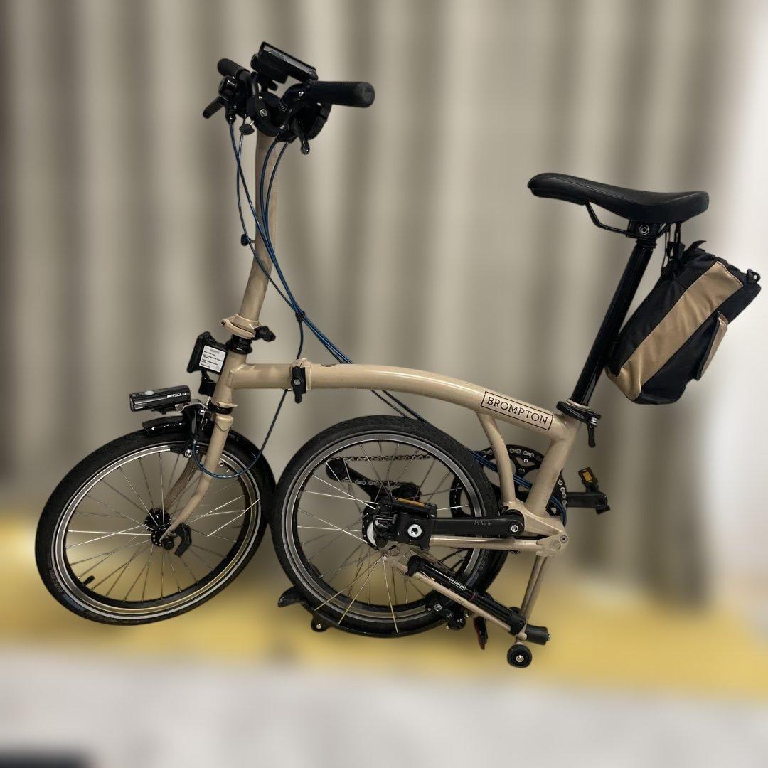 BROMPTON 2024年製Cライン6速折たたみ自転車 ベージュ16インチ