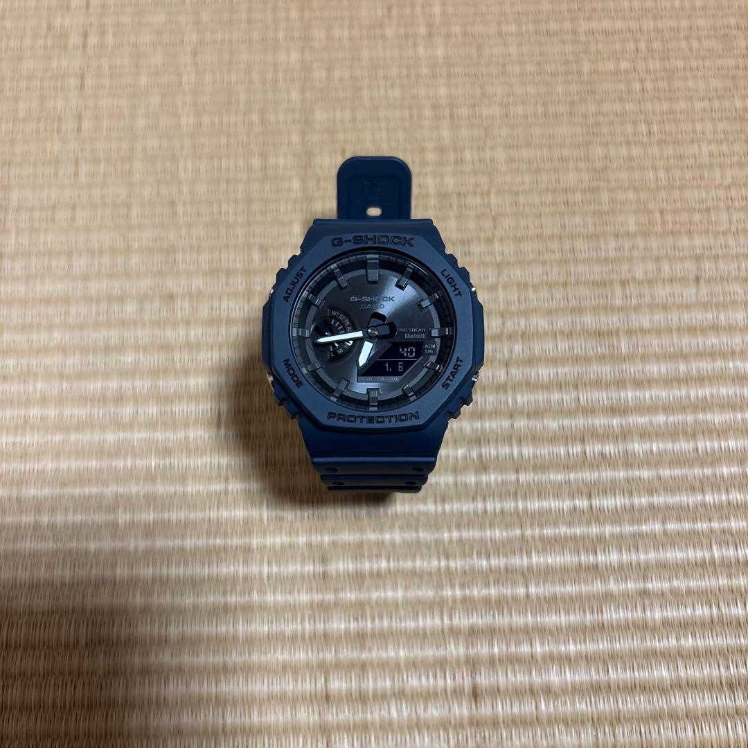 美品g-shock ソーラー ネイビー GA-B2100-2A 逆輸入海外モデル