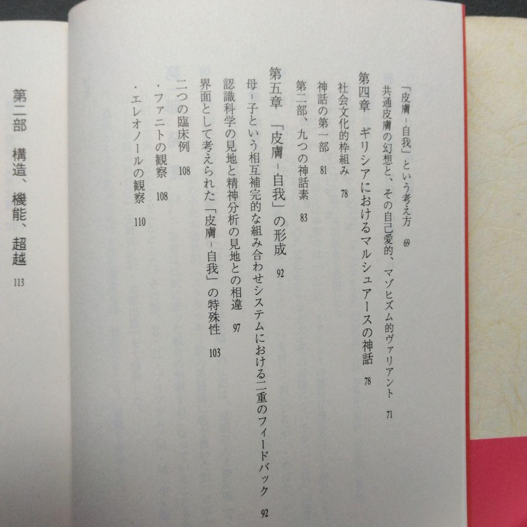 皮膚－自我 ディディエ・アンジュー 皮膚としての自我 言叢社 哲学 臨床