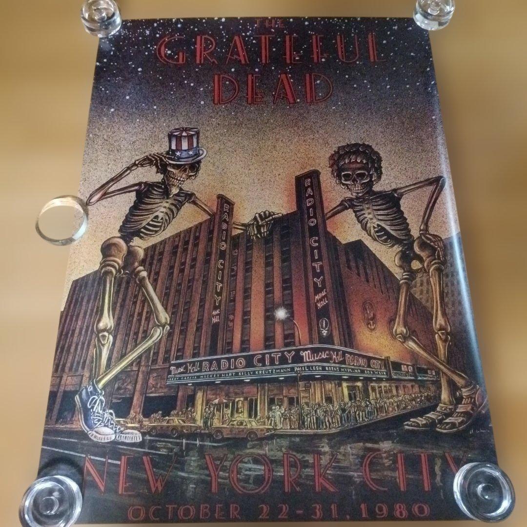 GRATEFUL DEAD 1980 ポスター ラジオシティ・ミュージックホール