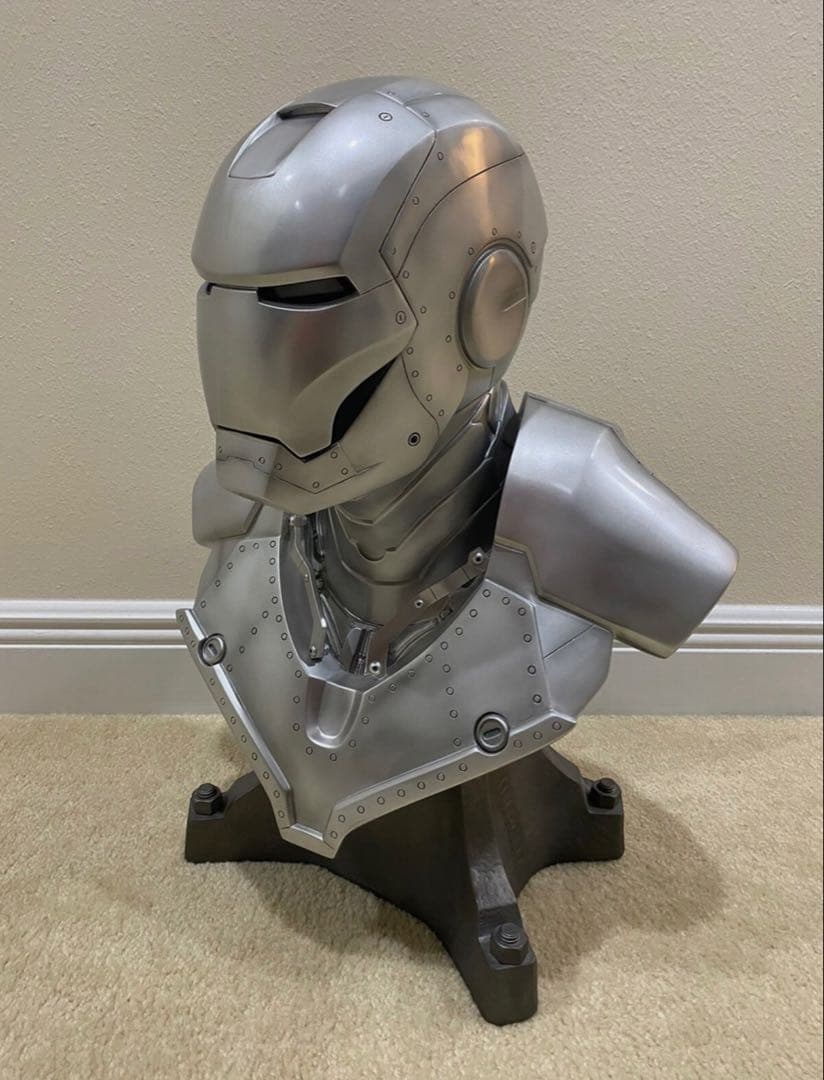 アイアンマン マーク2 1/1スケール ライフサイズバスト　マットシルバー送料込