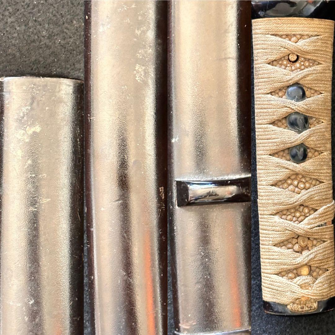 脇差時代拵え　残欠刃引合法カット品　日本刀　本歌　玉鋼日本刀　長さ約53cm D