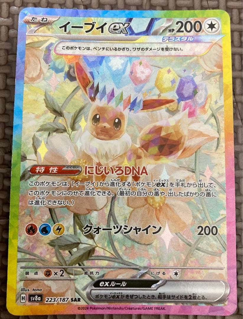 ポケモン　カード　テラスタルフェス　ex SAR ゴッドパック　ブラッキー