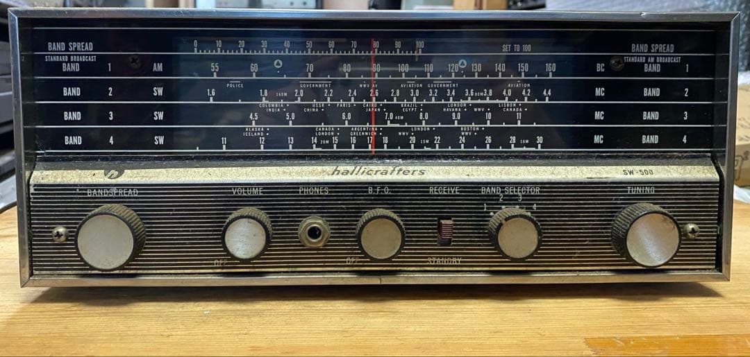 [変更] Hallicrafters sw-500 短波　受信機　ジャンク